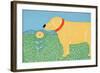 Nature Dog Good Dog Yellow-Stephen Huneck-Framed Giclee Print