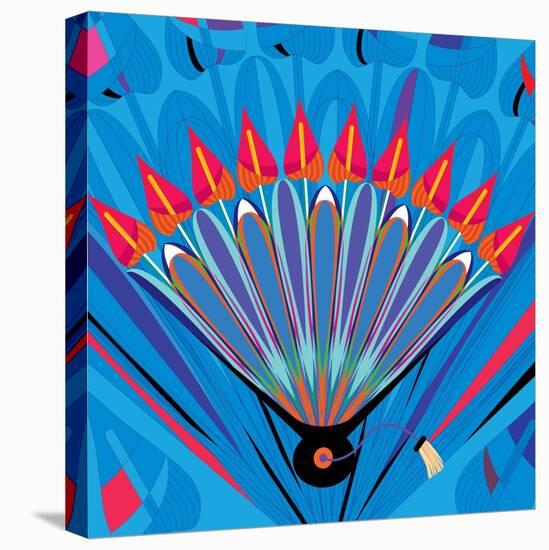 Nature Fan, Anturio Color-Belen Mena-Stretched Canvas