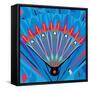 Nature Fan, Anturio Color-Belen Mena-Framed Stretched Canvas