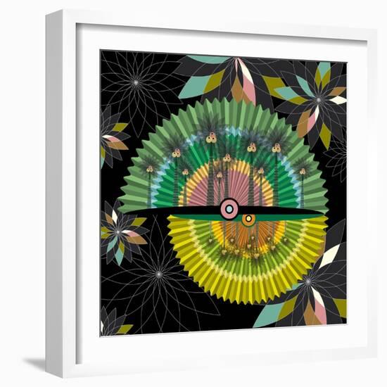 Nature Fan, Coconut Color-Belen Mena-Framed Giclee Print