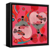 Nature Fan, Fish Color-Belen Mena-Framed Stretched Canvas