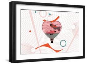 Nature Fan, Fish-Belen Mena-Framed Giclee Print