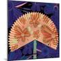 Nature Fan, Flower Purple Color-Belen Mena-Mounted Giclee Print