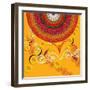 Nature Fan, Flower Yellow Color-Belen Mena-Framed Giclee Print