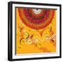 Nature Fan, Flower Yellow Color-Belen Mena-Framed Giclee Print