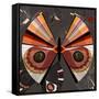 Nature Fan, Moth Color-Belen Mena-Framed Stretched Canvas