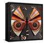 Nature Fan, Moth Color-Belen Mena-Framed Stretched Canvas