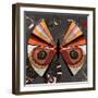 Nature Fan, Moth Color-Belen Mena-Framed Giclee Print