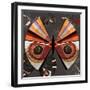 Nature Fan, Moth Color-Belen Mena-Framed Giclee Print