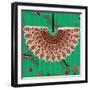 Nature Fan, Red And Green Color-Belen Mena-Framed Giclee Print