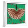 Nature Fan, Red And Green Color-Belen Mena-Framed Giclee Print