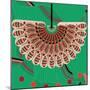 Nature Fan, Red And Green Color-Belen Mena-Mounted Giclee Print