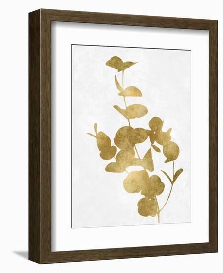 Nature Gold on White I-Danielle Carson-Framed Art Print