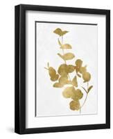 Nature Gold on White I-Danielle Carson-Framed Art Print