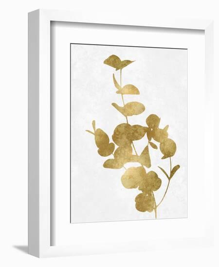 Nature Gold on White I-Danielle Carson-Framed Art Print