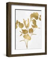 Nature Gold on White III-Danielle Carson-Framed Art Print