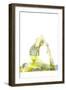 Nature Harmony Healthy Lifestyle Concept - Double Exposure Image of Woman Doing Yoga Asana King Pig-f9photos-Framed Premium Photographic Print