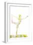 Nature Harmony Healthy Lifestyle Concept - Double Exposure Image of Woman Doing Yoga Asana Lord Of-f9photos-Framed Photographic Print