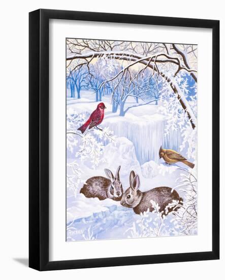 Nature in Winter I-Vivien Rhyan-Framed Art Print