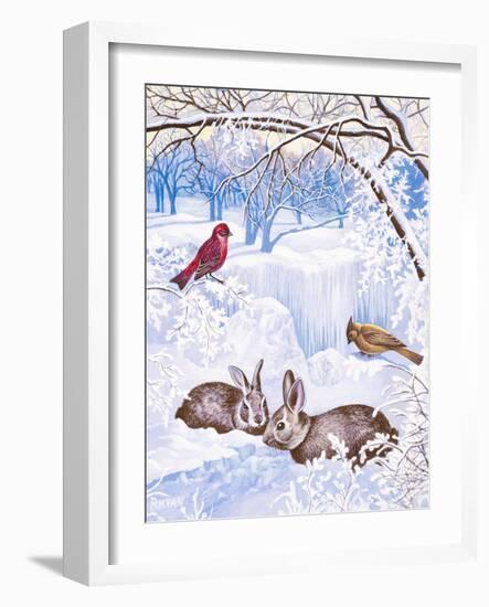Nature in Winter I-Vivien Rhyan-Framed Art Print
