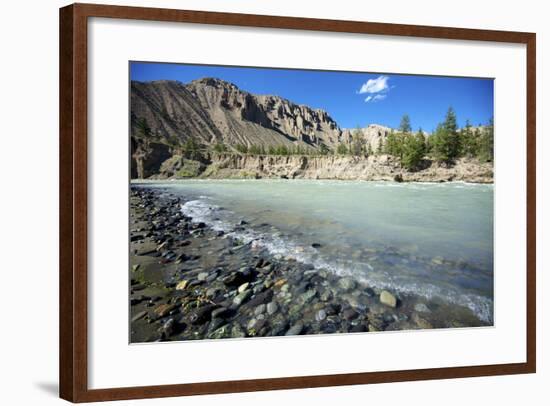 Nature Lanscape with Chilcotin River in Grasslands, Canada-Richard Wright-Framed Photographic Print