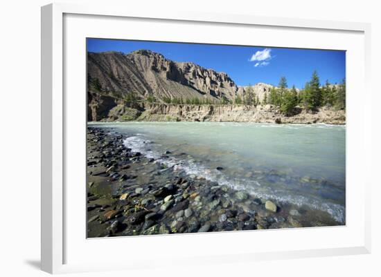 Nature Lanscape with Chilcotin River in Grasslands, Canada-Richard Wright-Framed Photographic Print