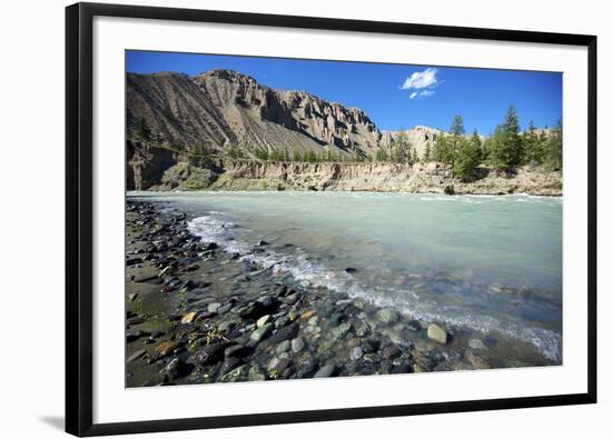 Nature Lanscape with Chilcotin River in Grasslands, Canada-Richard Wright-Framed Photographic Print