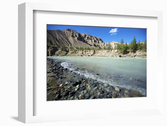 Nature Lanscape with Chilcotin River in Grasslands, Canada-Richard Wright-Framed Photographic Print