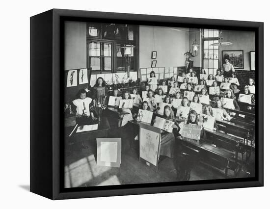 Nature Lesson, Albion Street Girls School, Rotherhithe, London, 1908-null-Framed Stretched Canvas