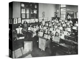 Nature Lesson, Albion Street Girls School, Rotherhithe, London, 1908-null-Stretched Canvas