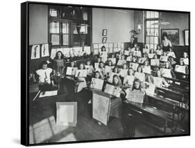 Nature Lesson, Albion Street Girls School, Rotherhithe, London, 1908-null-Framed Stretched Canvas