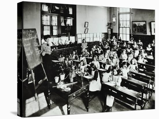 Nature Lesson, Class Iiib, Albion Street Girls School, Rotherhithe, London, 1908-null-Stretched Canvas