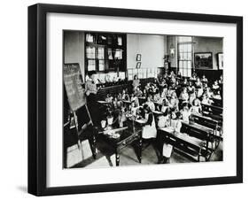 Nature Lesson, Class Iiib, Albion Street Girls School, Rotherhithe, London, 1908-null-Framed Premium Photographic Print