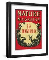 Nature Magazine - 25th Anniversary Issue, View of Wildlife and Birds, c.1948-Lantern Press-Framed Art Print