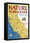Nature Magazine - Detailed Map of California State with Scenic Spots to Visit, c.1928-Lantern Press-Framed Stretched Canvas