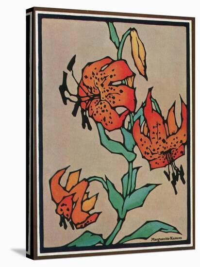 Nature Magazine - Sketch of Tiger Lilies, c.1930-Lantern Press-Stretched Canvas