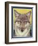 Nature Magazine - View of a Gray Wolf, c.1931-Lantern Press-Framed Art Print