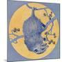 Nature Magazine - View of a Opossum Hanging Upside Down under a Full Moon, c.1926-Lantern Press-Mounted Art Print