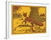 Nature Magazine - View of a Red Fox in a Pumpkin Patch, c.1953-Lantern Press-Framed Art Print