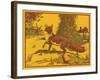 Nature Magazine - View of a Red Fox in a Pumpkin Patch, c.1953-Lantern Press-Framed Art Print