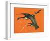 Nature Magazine - View of Canadian Geese Flying South, c.1949-Lantern Press-Framed Art Print