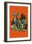 Nature Magazine - View of Long Horned Sheep, c.1948-Lantern Press-Framed Art Print