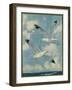 Nature Magazine - View of Sea Gulls, c.1930-Lantern Press-Framed Art Print