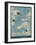 Nature Magazine - View of Sea Gulls, c.1930-Lantern Press-Framed Art Print