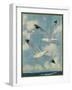 Nature Magazine - View of Sea Gulls, c.1930-Lantern Press-Framed Art Print