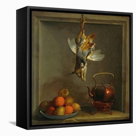 Nature mort aux fruite et gibier, DL 1970-16.-Jean-Baptiste Oudry-Framed Stretched Canvas