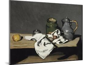 Nature morte à la bouilloire-Paul Cézanne-Mounted Giclee Print