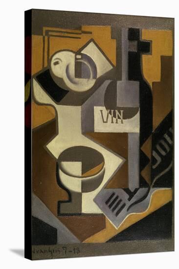 Nature Morte à la Bouteille de Vin, 1918-Juan Gris-Stretched Canvas