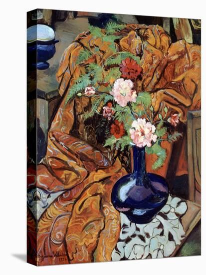 Nature morte à la draperie et au bouquet-Suzanne Valadon-Stretched Canvas