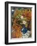 Nature morte à la draperie et au bouquet-Suzanne Valadon-Framed Giclee Print